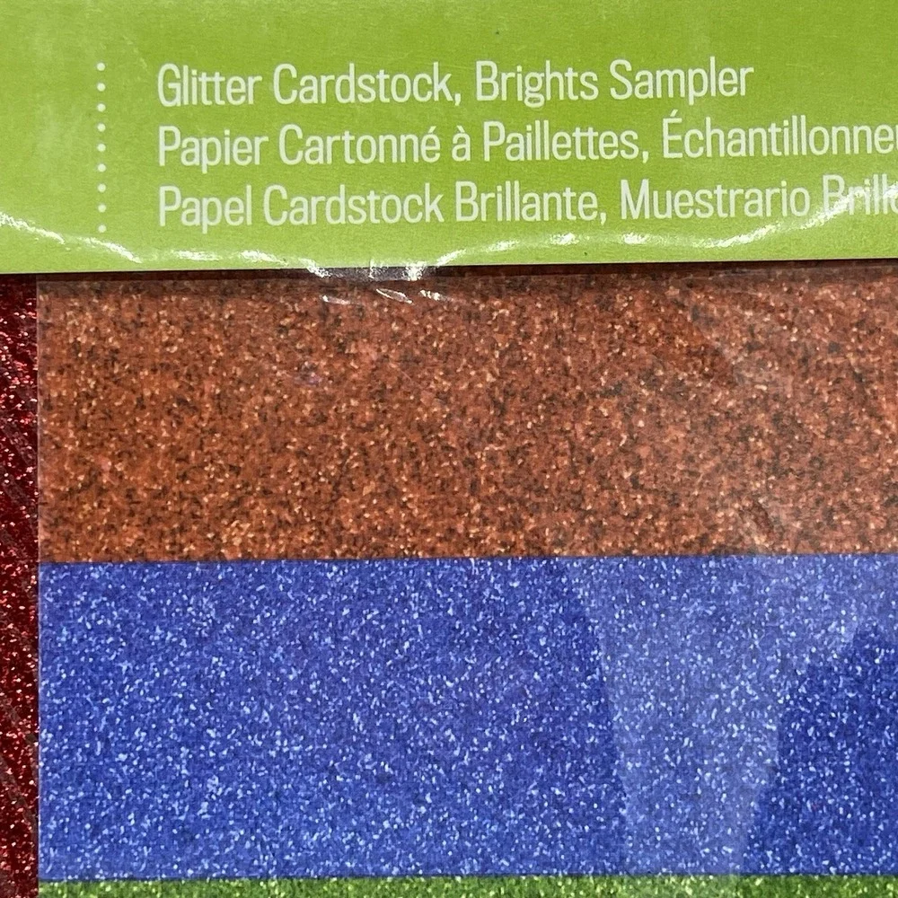 Cricut Vinyl Bundle 4 Rolls Foil Glitter Samplers Cardstock & 4 Cutting Mats